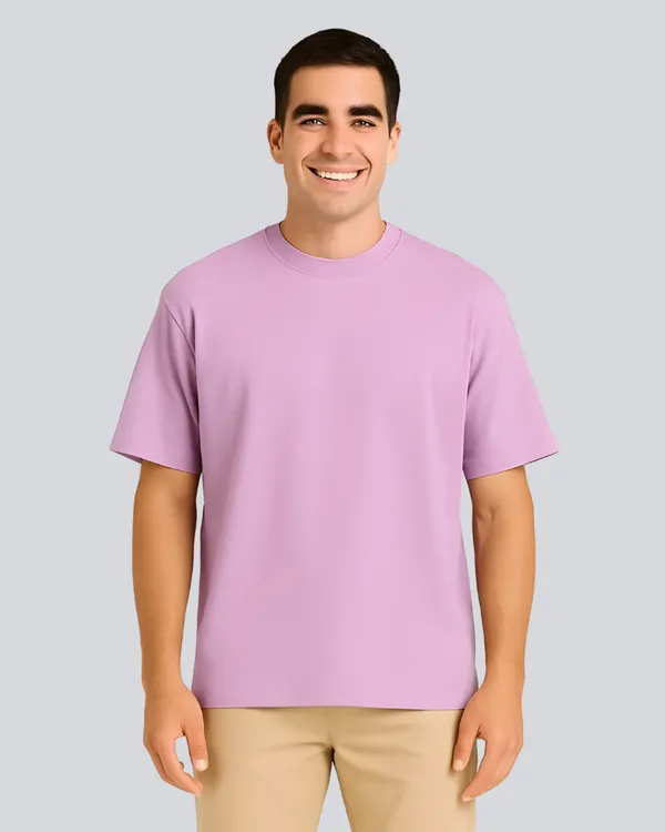 Plain_Streetwear_Lavender_Oversize_T-Shirt_For_Men