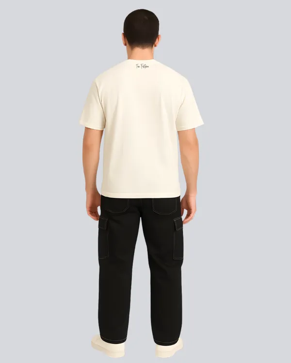 Plain_Streetwear_Off_White_Oversize_T-Shirt_For_Men