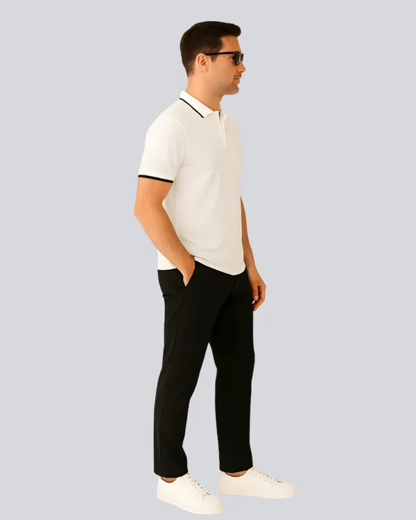 White_Cotton__Premium_Plain_Polo_T-Shirt_For_Men