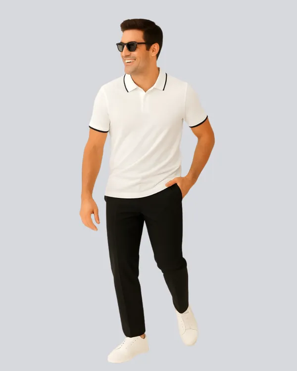White_Cotton__Premium_Plain_Polo_T-Shirt_For_Men