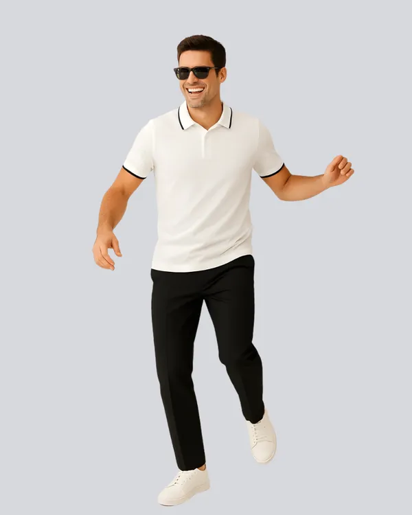 White_Cotton__Premium_Plain_Polo_T-Shirt_For_Men