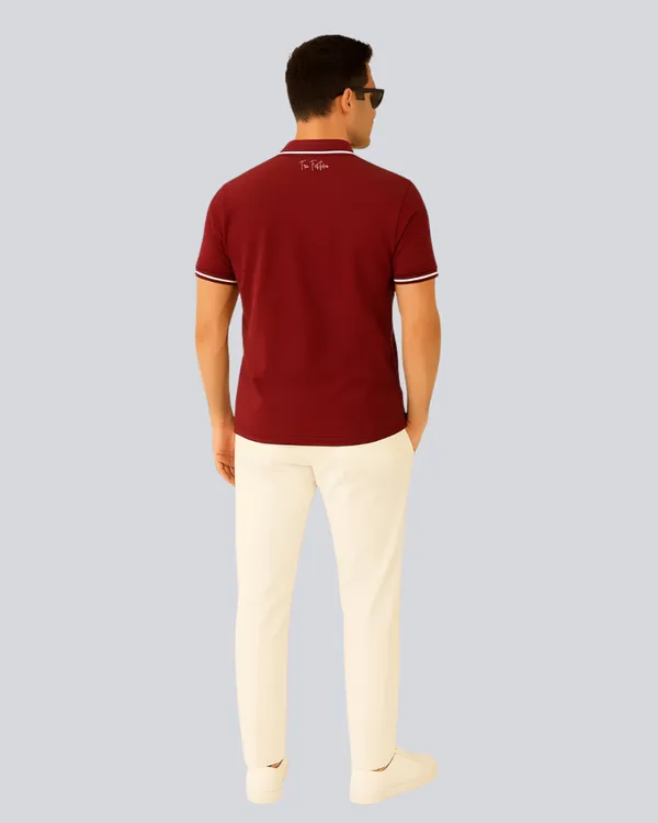 Maroon_Cotton_Premium_Plain_Polo_T-Shirt_For_Men