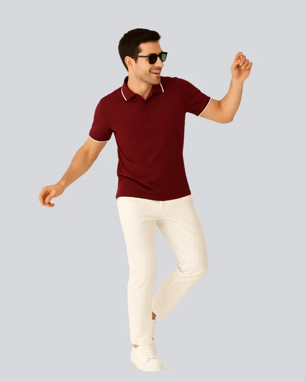 Maroon_Cotton_Premium_Plain_Polo_T-Shirt_For_Men