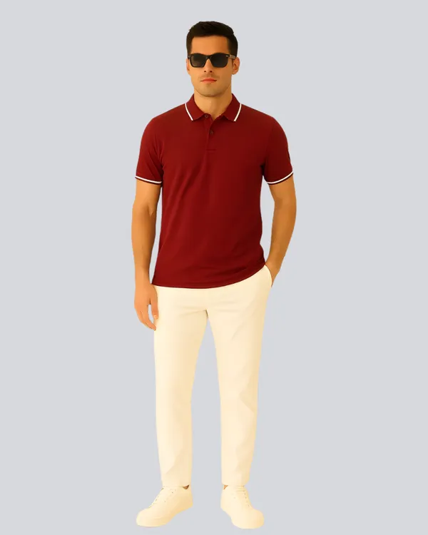 Maroon_Cotton_Premium_Plain_Polo_T-Shirt_For_Men