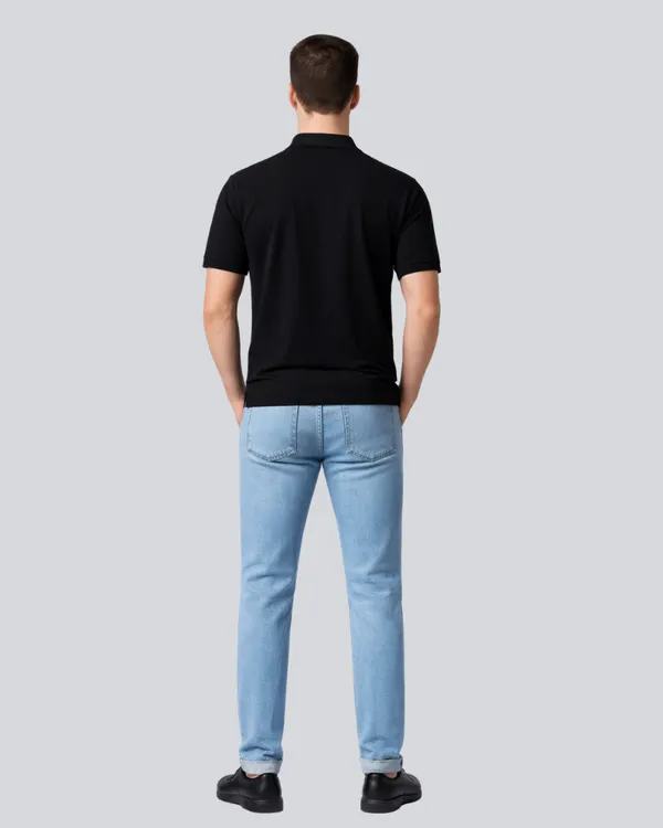 Black_Cotton_Classic_Plain_Polo_T-Shirt_For_Men