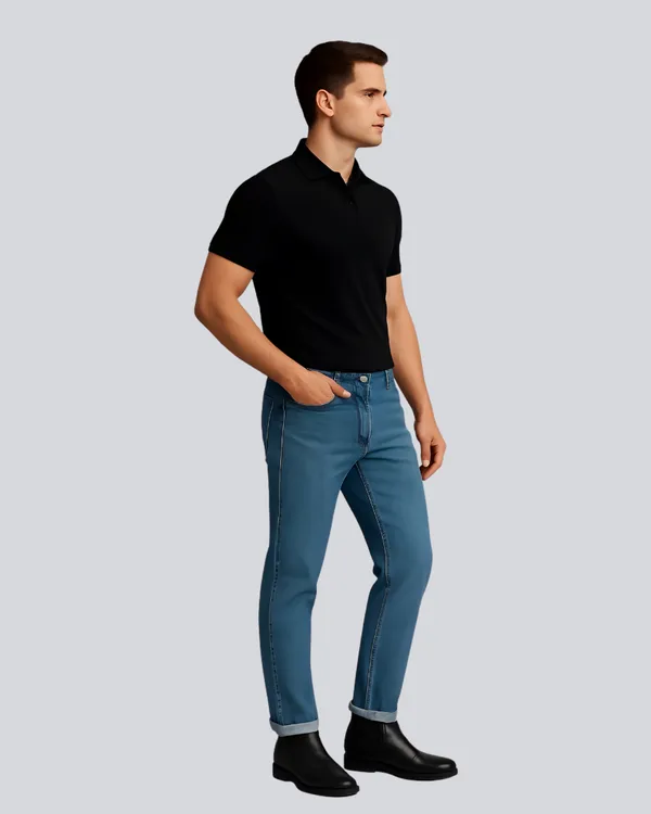 Black_Cotton_Classic_Plain_Polo_T-Shirt_For_Men