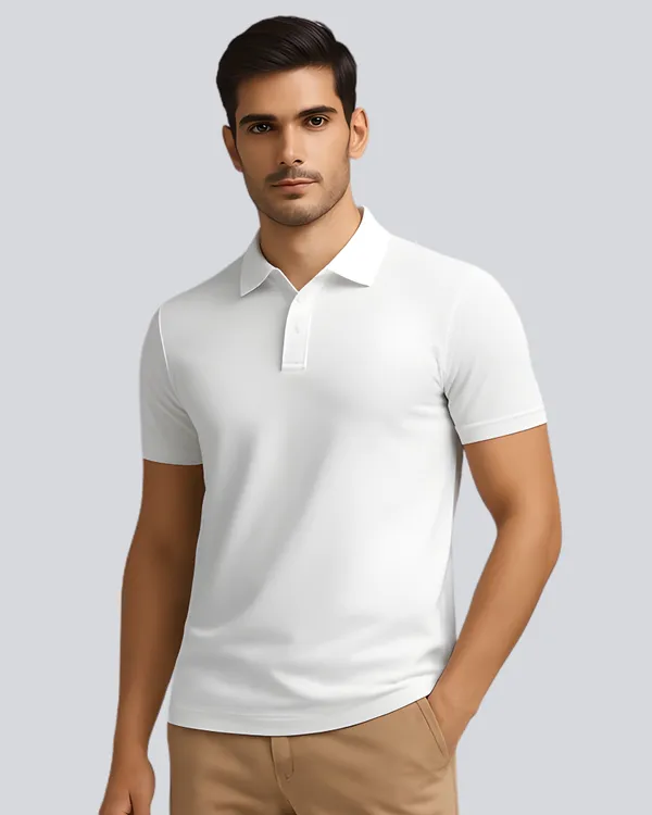 White_Cotton_Classic_Polo_T-Shirt_For_Men