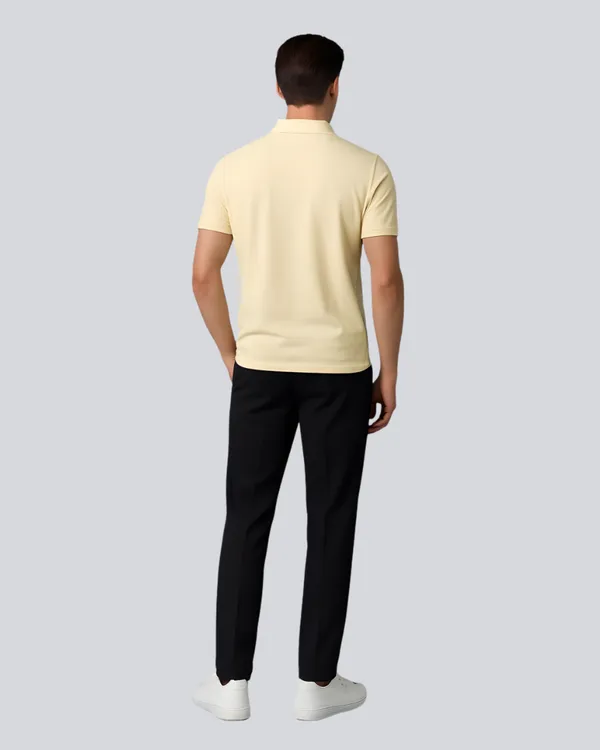 Cream_Cotton_Classic_Polo_T-Shirt_For_Men