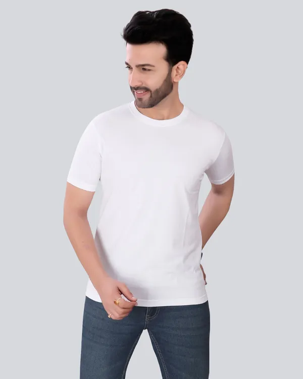 White_Cotton_Regular_Fit_Round_Neck_T-Shirt_For_Men