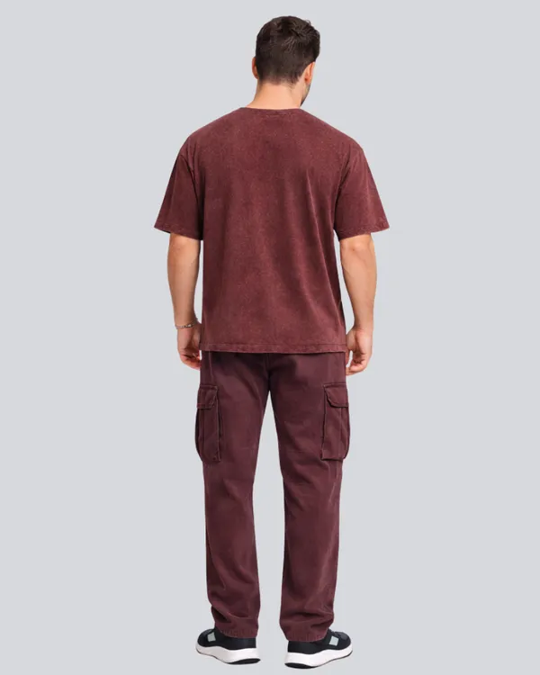 Plain_Acid_Wash_Maroon_Oversize_Streetwear_T-Shirt_For_Men