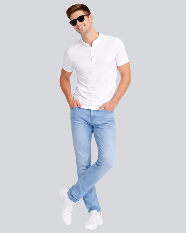 White_Cotton_Regular_Fit_Henley_T-Shirt_For_Men