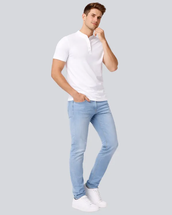 White_Cotton_Regular_Fit_Henley_T-Shirt_For_Men