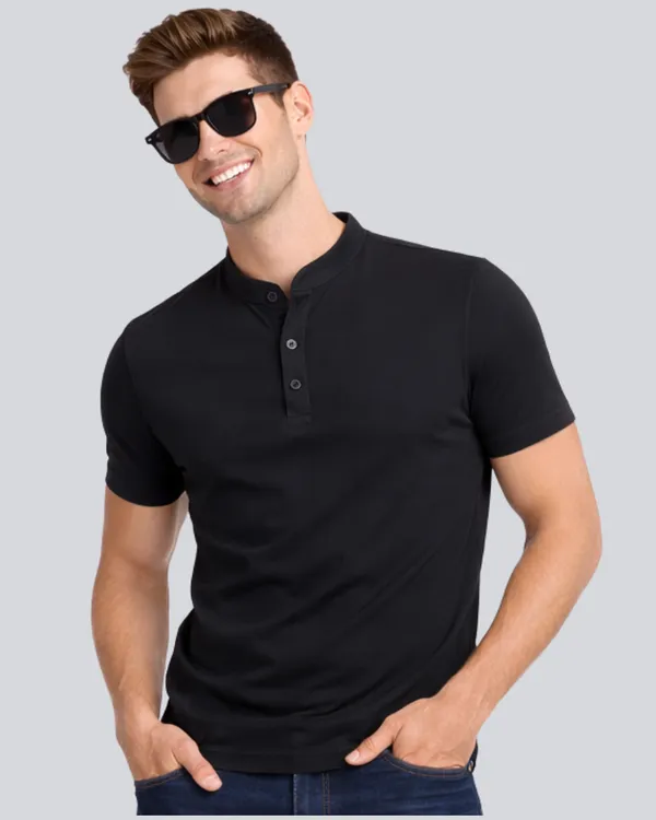 Black_Cotton_Regular_Fit_Henley_T-Shirt_For_Men