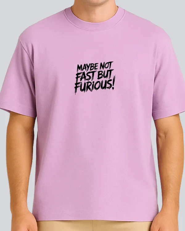 Printed_Fast_&_Furious_Streetwear_Lavender_Oversize_T-Shirt_For_Men