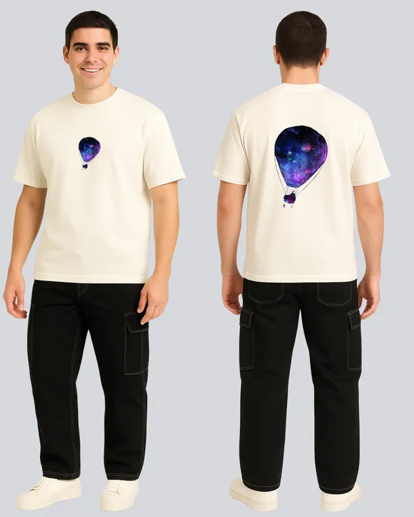Printed_Hot_Air_Balloon_Streetwear_Off_White_Oversize_T-Shirt_For_Men