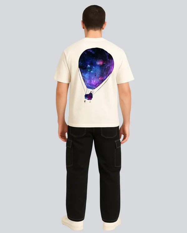 Printed_Hot_Air_Balloon_Streetwear_Off_White_Oversize_T-Shirt_For_Men