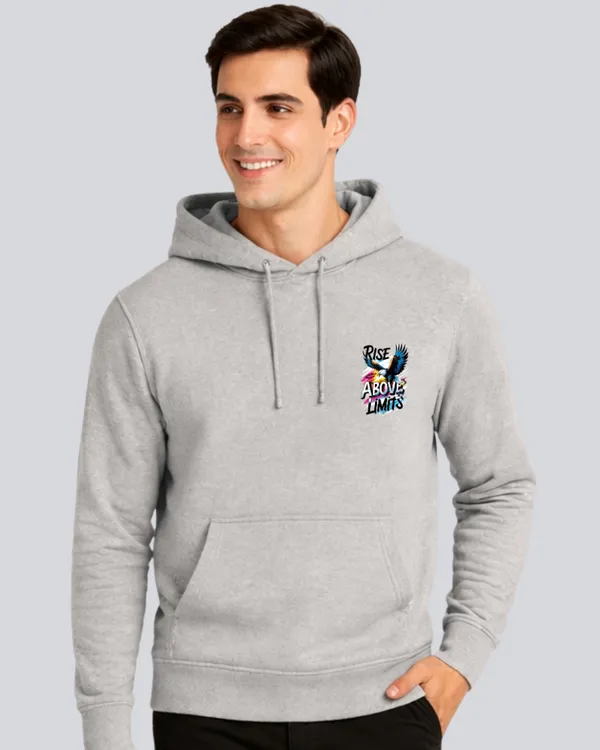 Light_Grey_Cotton_Printed_Rise_Above_Limits_Hoodie_For_Men