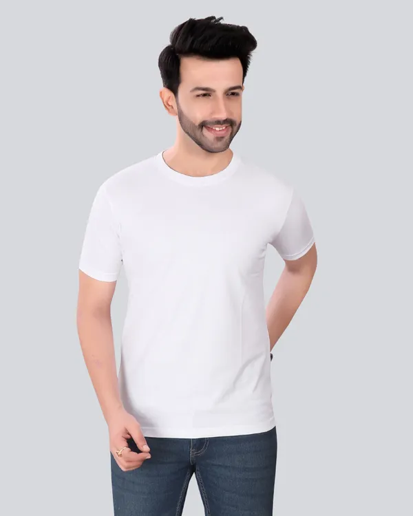 White_Dark_Grey_Cotton_Round_Neck_T-Shirt_Combo_For_Men
