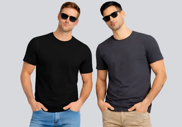 Black_Dark_Grey_Cotton_Round_Neck_T-Shirt_Combo_For_Men