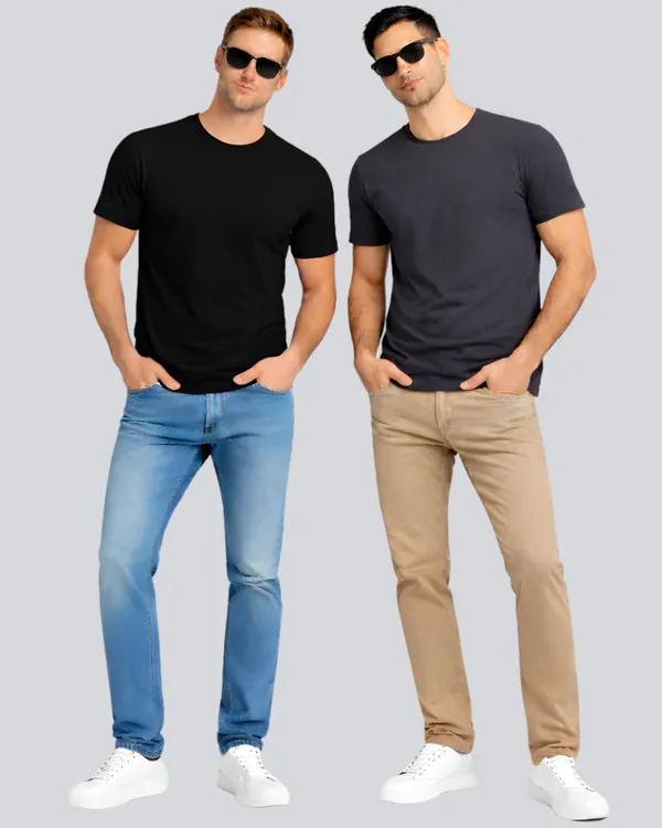 Black_Dark_Grey_Cotton_Round_Neck_T-Shirt_Combo_For_Men