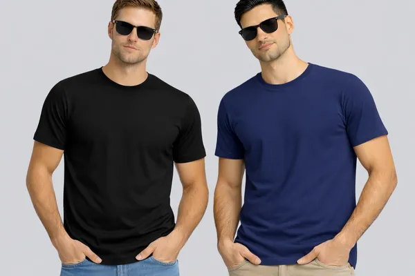 Black_Navy_Blue_Cotton_Round_Neck_T-Shirt_Combo_For_Men