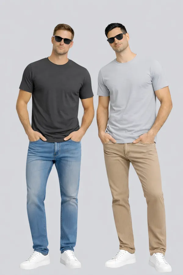 Dark_Grey_Light_Grey_Cotton_Round_Neck_T-Shirt_Combo_For_Men