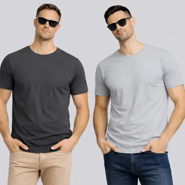 Dark_Grey_Light_Grey_Cotton_Round_Neck_T-Shirt_Combo_For_Men