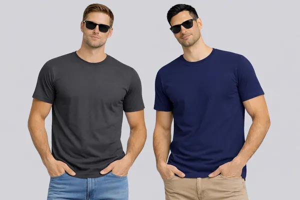 Dark_Grey_Navy_Blue_Cotton_Round_Neck_T-Shirt_Combo_For_Men