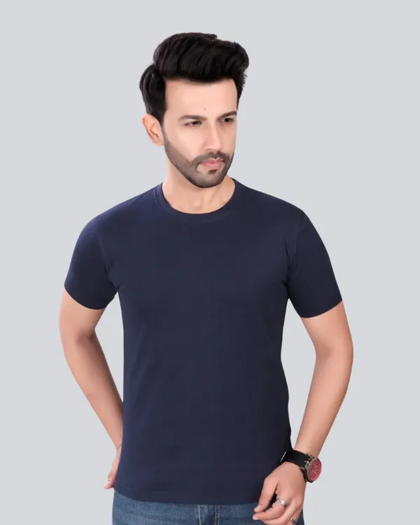 Light_Grey_Navy_Blue_Cotton_Round_Neck_T-Shirt_Combo_For_Men