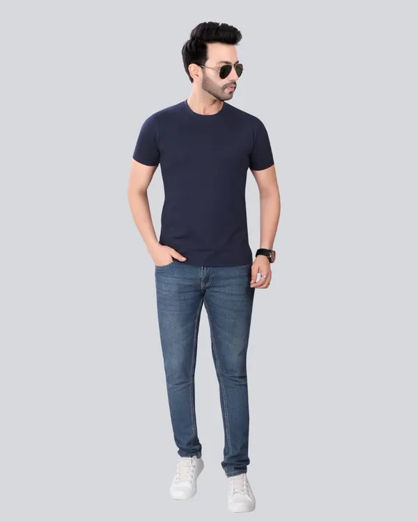 Light_Grey_Navy_Blue_Cotton_Round_Neck_T-Shirt_Combo_For_Men