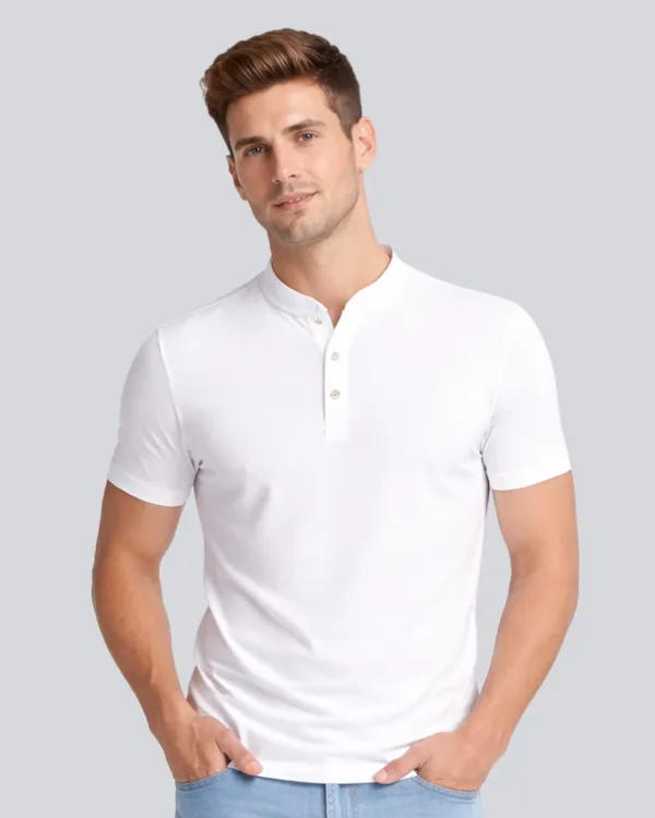White_Black_Cotton_Henley_T-Shirt_Combo_For_Men