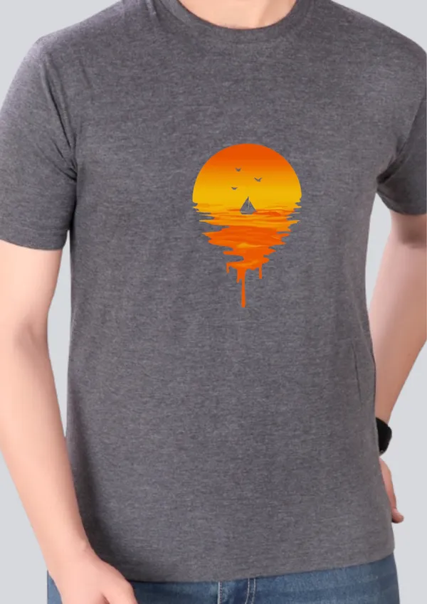 Dark_Grey_Cotton_Printed_Round_Crew_Neck_T-Shirt_For_Men