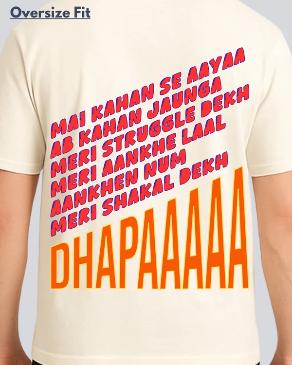 Printed_Dhapaaa_Streetwear_Off_White_Oversize_T-Shirt_For_Men