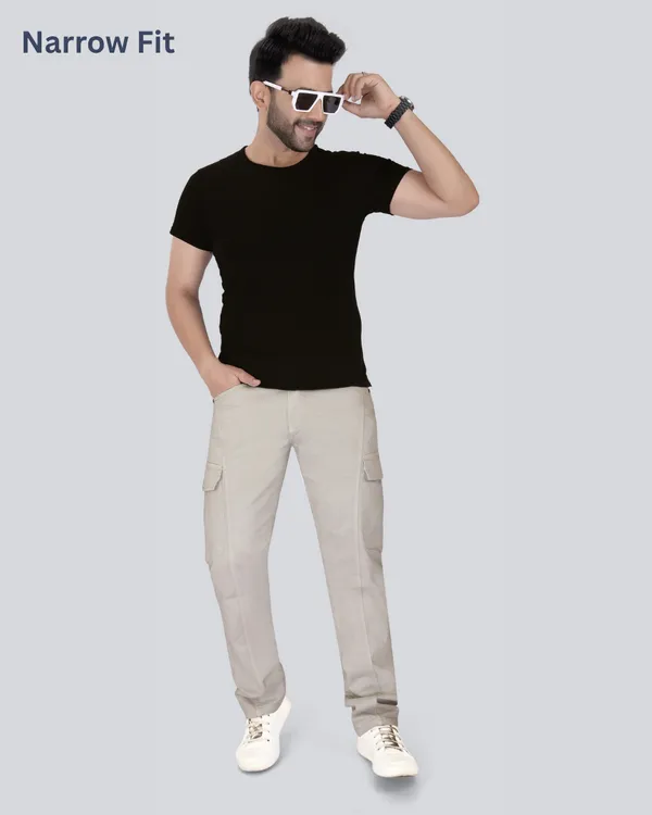 Grey_Cotton_Narrow_Fit_Cargo_Pants_For_Men