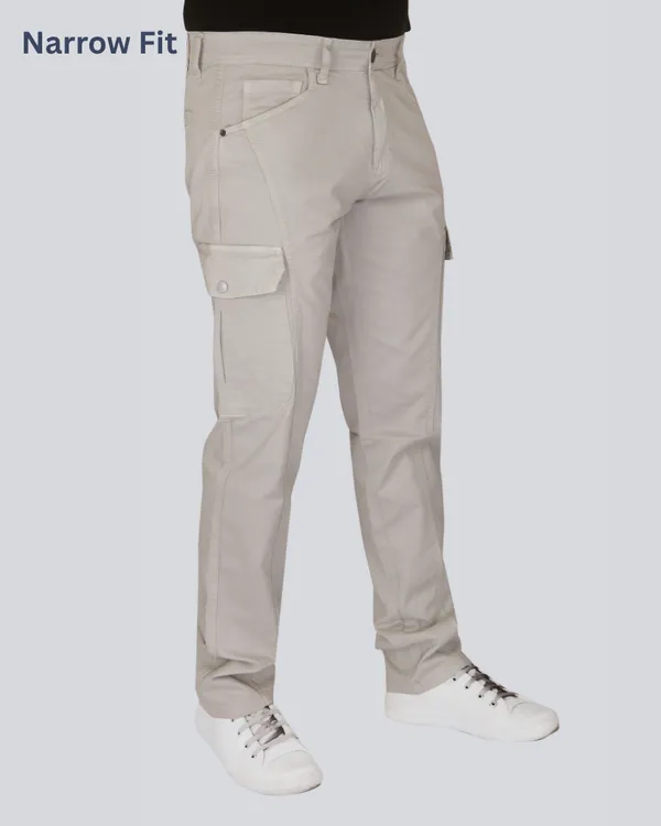 Grey_Cotton_Narrow_Fit_Cargo_Pants_For_Men
