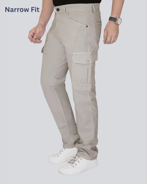 Grey_Cotton_Narrow_Fit_Cargo_Pants_For_Men