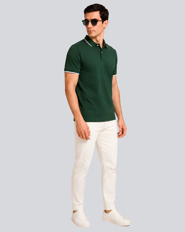 Bottle_Green_Cotton_Premium_Plain_Polo_T-Shirt_For_Men