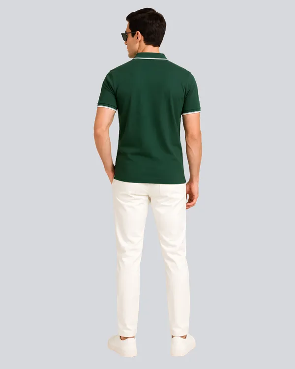 Bottle_Green_Cotton_Premium_Plain_Polo_T-Shirt_For_Men