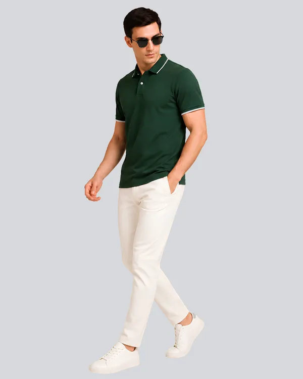 Bottle_Green_Cotton_Premium_Plain_Polo_T-Shirt_For_Men