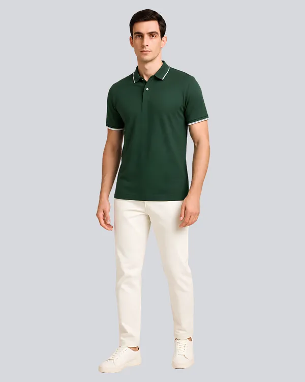 Bottle_Green_Cotton_Premium_Plain_Polo_T-Shirt_For_Men