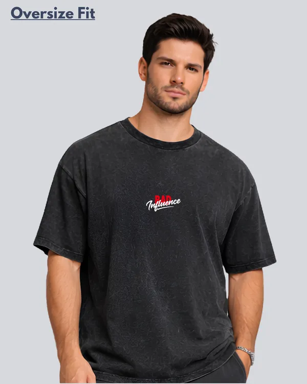 Minilistic_Printed_Bad_Inflence_Black_Acidwash_Oversize_Streetwear_T-Shirt_For_Men