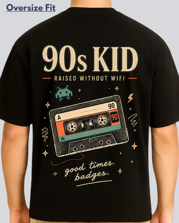 Printed_90s_Cassette_Streetwear_Black_Oversize_Fit_T-Shirt_For_Men