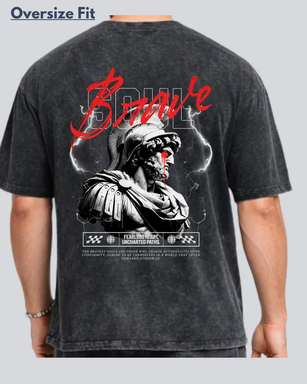 Printed_Bravery_Black_Acidwash_Oversize_Streetwear_T-Shirt_For_Men