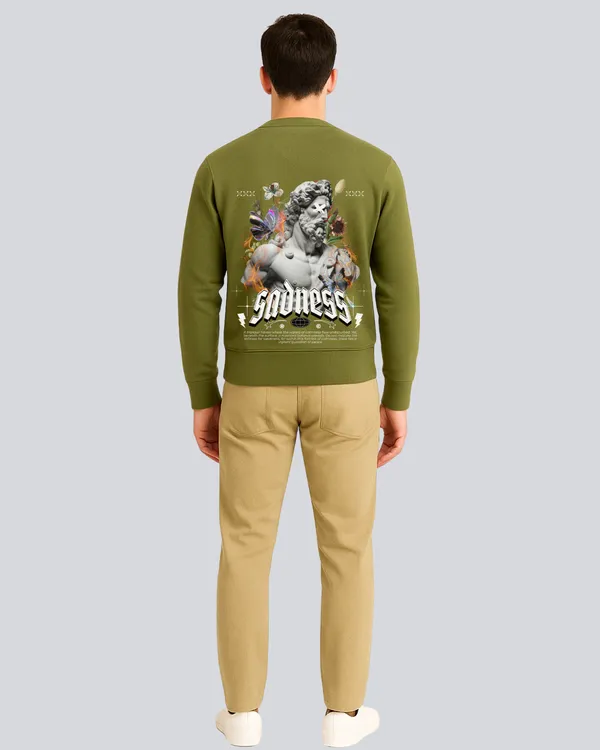 Printed_Happy_Sadness_Supreme_Olive_Green_Sweatshirt_For_Men