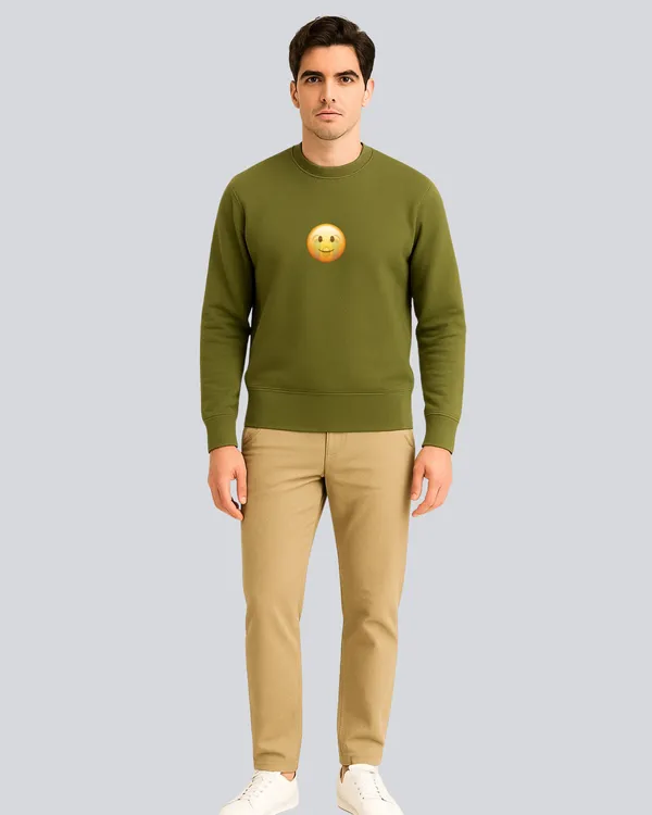 Printed_Happy_Sadness_Supreme_Olive_Green_Sweatshirt_For_Men