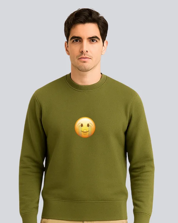 Printed_Happy_Sadness_Supreme_Olive_Green_Sweatshirt_For_Men