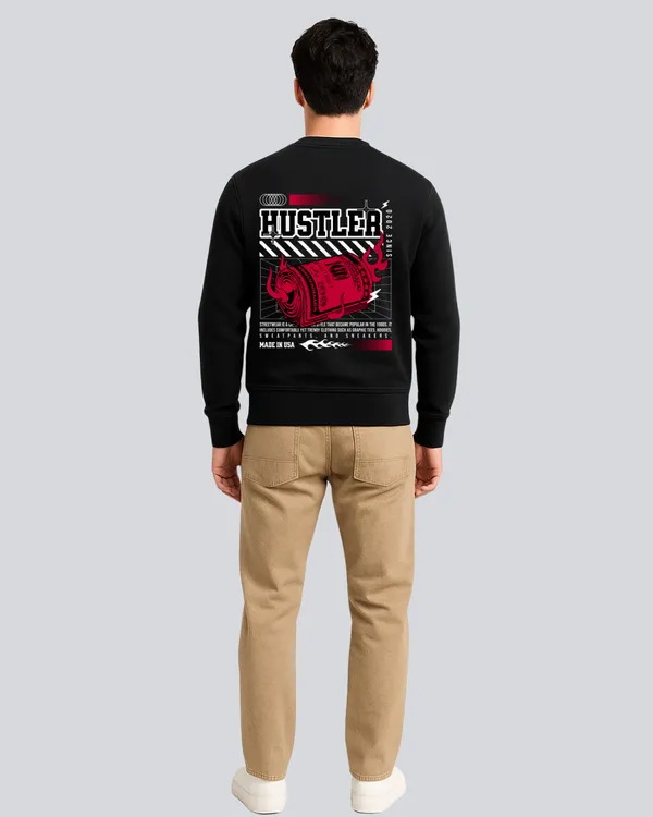 Printed_Money_Hustle_Supreme_Olive_Green_Sweatshirt_For_Men