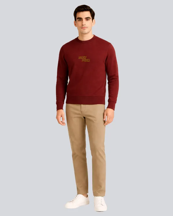 Printed_Money_Power_Supreme_Maroon__Sweatshirt_For_Men