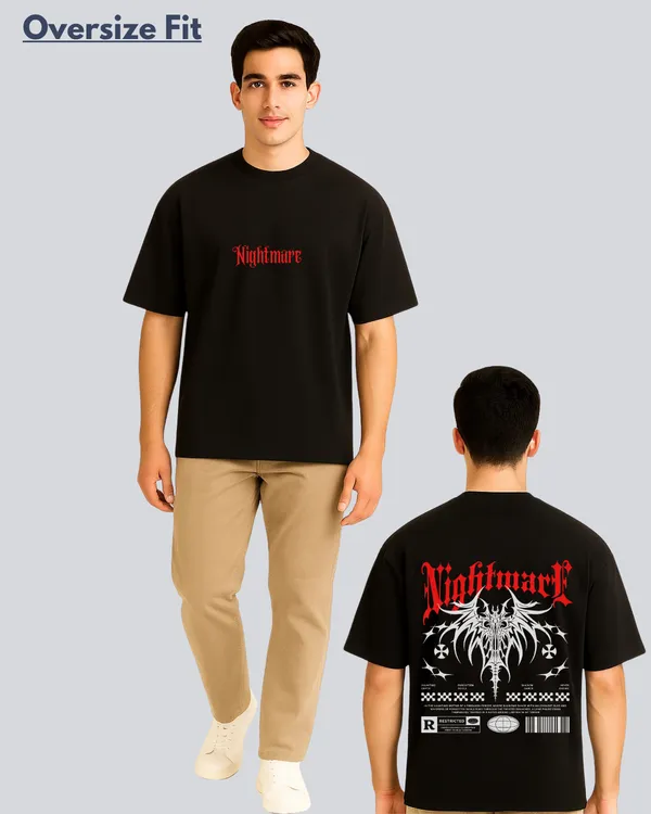 Printed_Nightmare_Streetwear_Black_Oversize_Fit_T-Shirt_For_Men