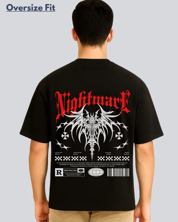 Printed_Nightmare_Streetwear_Black_Oversize_Fit_T-Shirt_For_Men
